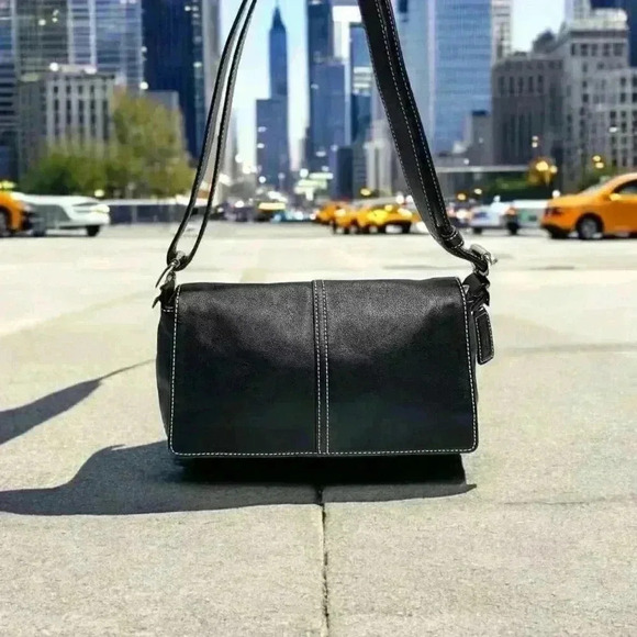 COACH Vintage Demi Flap Crossbody Bag - Picture 10 of 12